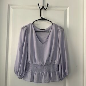 Cropped lavender blouse